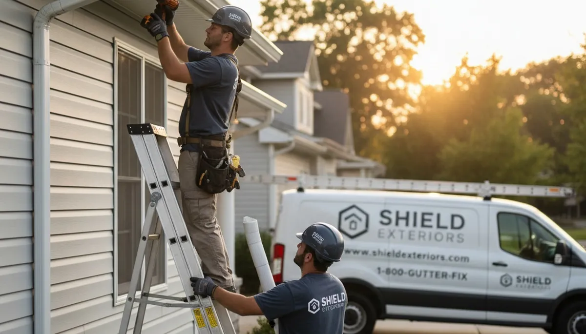 Kansas City, MO gutter repair service by Next Level Exteriors protecting homes from water damage