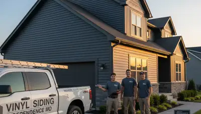 Professional vinyl siding installation on Kansas City MO home exterior