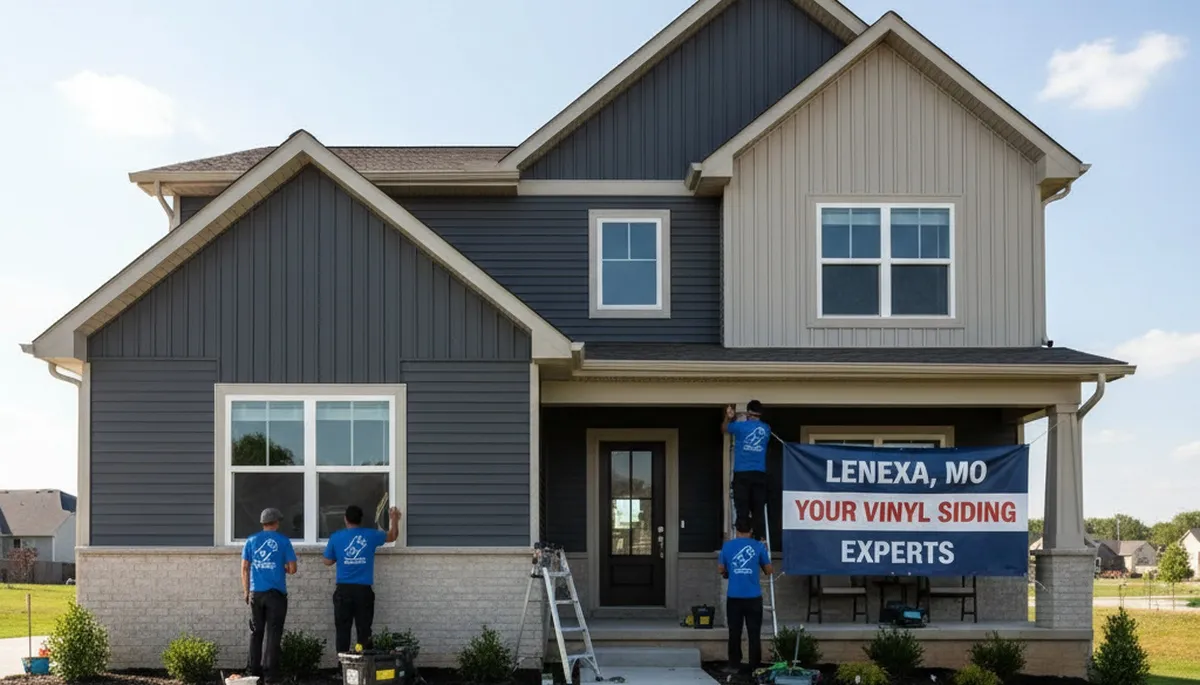 Professional vinyl siding installation on home exterior in Kansas City, MO