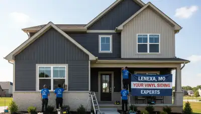 Professional vinyl siding installation on home exterior in Kansas City, MO