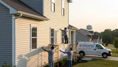 Professional vinyl siding installation on home exterior in Kansas City, MO