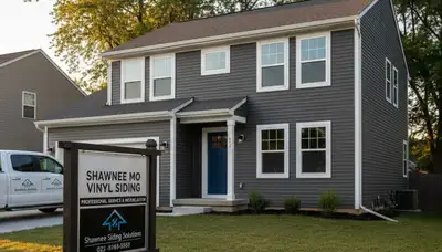 Professional vinyl siding installation on home exterior in Kansas City, MO