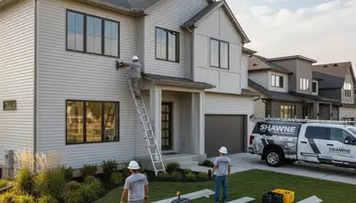 Professional vinyl siding installation on home exterior in Kansas City, MO