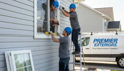 Professional window installation and vinyl siding in Kansas City, MO home exterior renovation